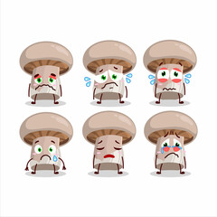 Sticker - Portobelo cartoon in character with sad expression