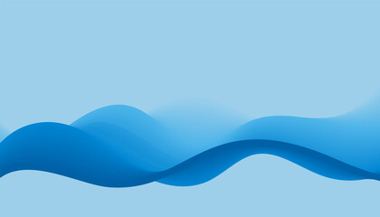 blue smooth flowing dynamic wave background