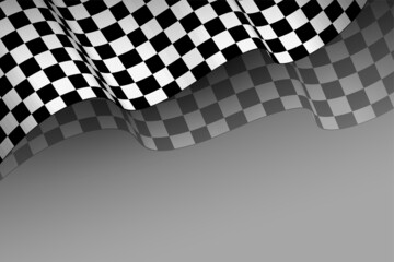 realistic racing flag 3d style background