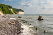 Kreidefelsen an der Küste der Ostsee auf der Insel Rügen
