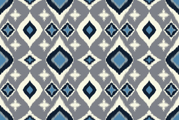 Geometric ethnic oriental ikat pattern traditional Design for background,fabric,wrapping,clothing,wallpaper,Batik,carpet,embroidery style.