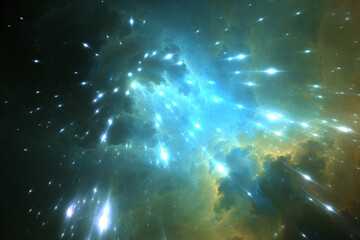 Wall Mural - high energy particles from outer space, cosmic rays