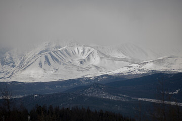 Wall Mural - snow covered mountains