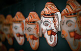 Fototapeta  - Pattachitra Art from the roots of Odisha, Paper Mache Most Exquisite Arts & Crafts Made from paper, waste clothes & various types of natural fibers. This creativity skill is practiced by craftsperson