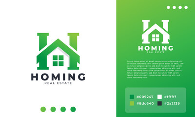 Simple Letter H for Home logo Design Template Element. Real Estate Business. Home Repair Symbol.