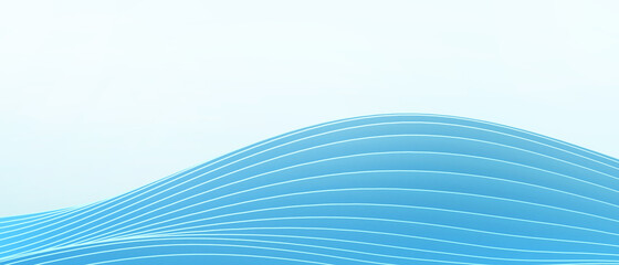 Poster - Abstract Background. Geometric shapes and Wave Origami Paper art for different with goals on blue. banner, Copy Space,poster-3d Rendering