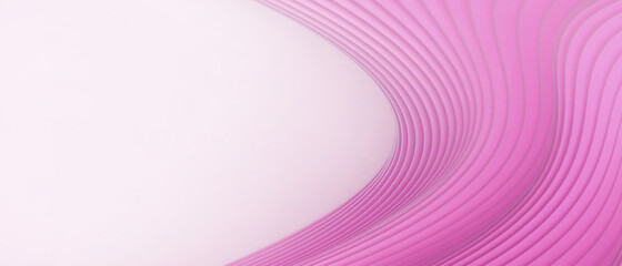 Poster - Abstract Wave Background. Creative Geometric shapes and Origami Paper Art with Curve digital design on Purple. banner, website -3d Rendering