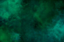 Blue Green Smoke Or Fog Photo Overlay