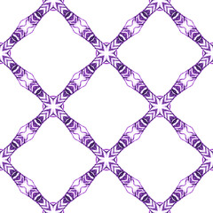 Wall Mural - Arabesque hand drawn design. Purple dramatic boho