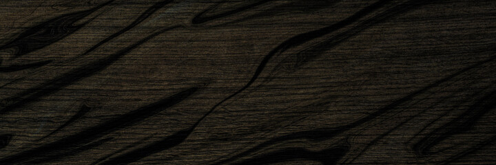 Wall Mural - Diagonal randon black color stripes on plank wood texture background