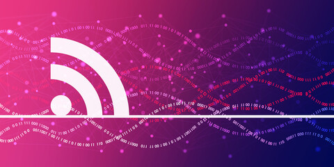 Poster - 2d illustration WiFi symbol sign
