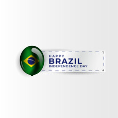Wall Mural - Brazil independence day greeting design