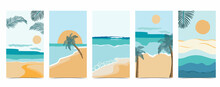 Beach Background For Social Media With Sky,sand,sun