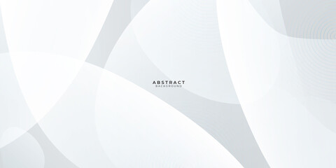 Simple white abstract background with blob and bokeh style