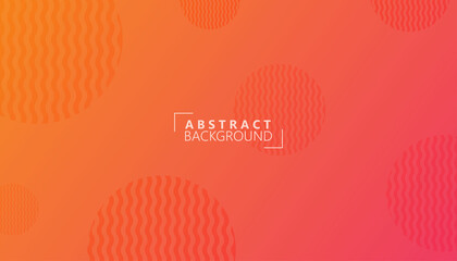 orange abstract geometric background. circle shape concept. modern templates for websites, brochures, and covers. vector