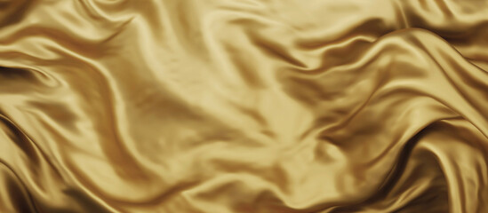 Wall Mural - Gold luxury fabric background with copy space 3D render