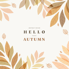 Canvas Print - Autumn shopping event illustration. Banner. Frame.
