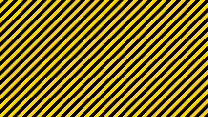 Black and yellow diagonal line striped. Blank vector illustration warning background. Hazard caution sign tape. Space for text