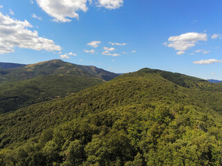 Sticker - Montagne cévenole, vue aérienne, Cévennes