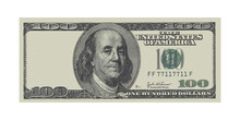 Highly Detailed One Hundred Dollars USA Bill Mockup With Empty Left Side