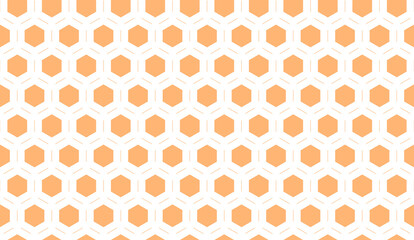 Wall Mural - Bee honey comb background seamless. Simple seamless pattern of bee honeycomb cells. Illustration. Vector texture. Geometric print