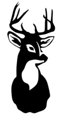 Poster - vector Deer Head