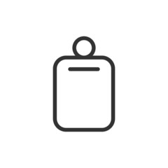 Sticker - Simple clipboard line icon.