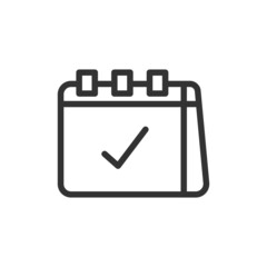 Sticker - Simple deadline line icon.