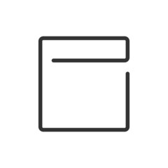 Aufkleber - Deadline minimal line icon.