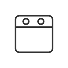 Aufkleber - Deadline thin line icon.