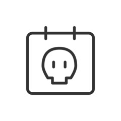 Aufkleber - Outline design of deadline icon.