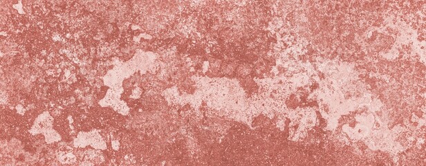 Sticker - Panorama of Antique red painted concrete wall in vintage style texture and background seamless