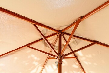 Sticker - Close-up light brown stem garden umbrella