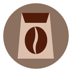 Wall Mural - Coffee box, illustration, on a white background.