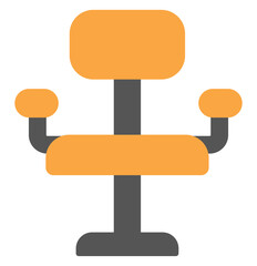 Wall Mural - Office chair, illustration, vector, on a white background.