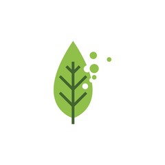 Sticker - Green leaf illustration