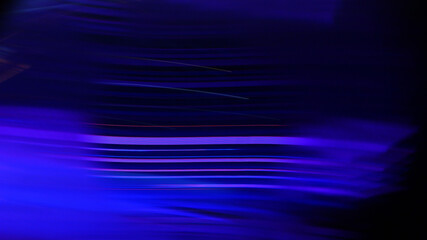 Sticker - Illustration of abstract gradual rhythmic light trails with striped glowing blue texture