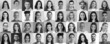 © speed300 - A lot of happy people, Portraits of group headshots in collage mosaic collection. Many smiling multicultural faces looking at camera. Human resource society database concept.