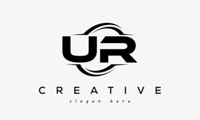 UR creative circel letter logo victor