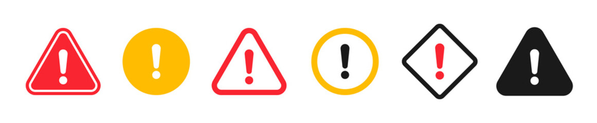 caution signs. symbols danger and warning signs.
