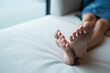 © waranyu - closeup Dirty feet on the floor