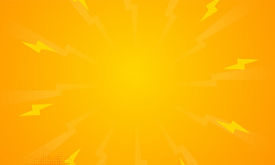 Wall Mural - Orange gradient ray burst dot style background vector design