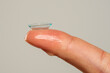 © vladimirfloyd - contact lens on the finger