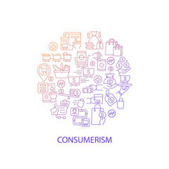 Fototapete - Discount abstract gradient linear concept layout with headline. Sale for products. Sell goods. Commerce minimalistic idea. Thin line graphic drawings. Isolated vector contour icons for background