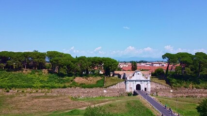 Wall Mural - Aerial view of the of the city of Palmanova, Udine.