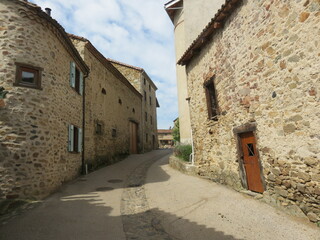 Sticker - Village de Lavaudieu, Haute-Loire, Auvergne, France, Plus Beau Village de France