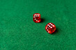 © Aleksandr - casino dice, top view, number six, background