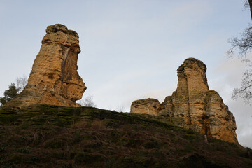 Canvas Print - Rock formation near Halberstadt