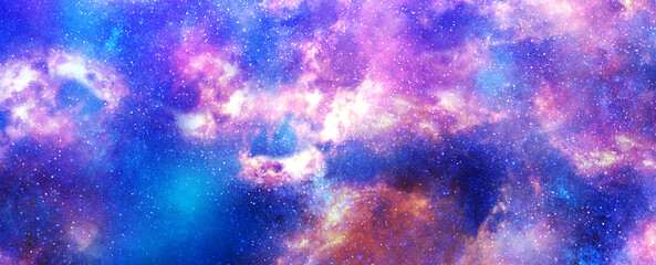 nebula and galaxies in space. abstract cosmos background banner texture background wallpaper in more