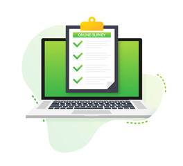 Poster - Clipboard with checklist icon. Clipboard with checklist icon for web. Vector illustration